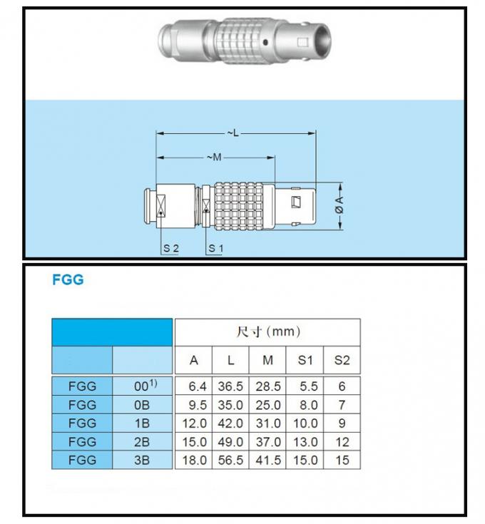 Pin del HUEVO 2B 6 de FGG más 1 conector mezclado neumático eléctrico de la Uno mismo-cerradura de la manera del zócalo de vaivén del enchufe