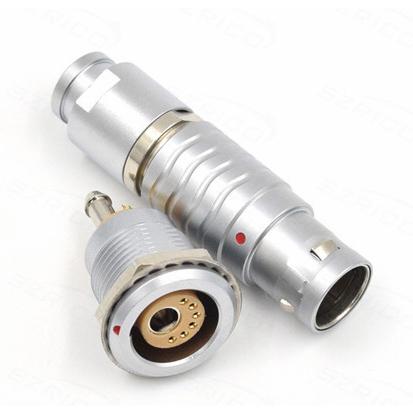 Pin del HUEVO 2B 6 de FGG más 1 conector mezclado neumático eléctrico de la Uno mismo-cerradura de la manera del zócalo de vaivén del enchufe