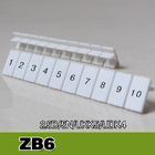 El carril del dinar de ZB6 UK2.5B UK5N bloque de terminales las tiras del fabricante con número impresas