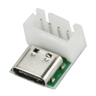 Tipo-c 4 tipo C del USB del zócalo del puerto USB de la carga del tablero del PWB del desbloqueo del conector de Pin Female Jack 2.54m m