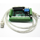 5 tablero de Adapter Interface Breakout del conductor del motor de pasos del CNC de AXIS Mach3 con el cable del USB