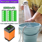 bomba de agua al aire libre con pilas recargable de la ducha 6000mAh para la limpieza del animal doméstico de la playa del viaje