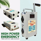 Generador de manivela de mano cargador de teléfono móvil para campamento al aire libre suministro de energía de emergencia 5V 12V 24V 30W