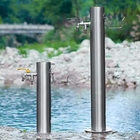 Garrafa de agua de jardín exterior Garrafas de agua de acero inoxidable Tubos de aguas 86cm 34 pulgadas altura