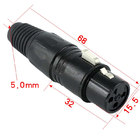 3 Pins XLR  Microphone Cannon Plug Jack Male Female Audio Connector MIC Adapter