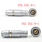 FGG EGG 3B 8 Pin Plus 1 Way Push Pull Self-lock Plug Socket Electrical Pneumatic Mixed Connector