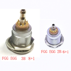 FGG EGG 3B 8 Pin Plus 1 Way Push Pull Self-lock Plug Socket Electrical Pneumatic Mixed Connector