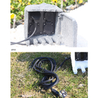 El recinto eléctrico de la resina de la caja del zócalo de la toma de corriente del jardín al aire libre impermeabiliza la Piedra-mirada