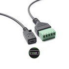 Mini varón o conector hembra del USB al adaptador de 5 Pin Screw Terminal Blocks Connector