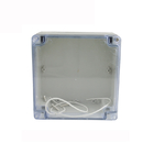 Cubierta clara de la caja de conexiones 160*160*90m m de la distribución de la prenda impermeable eléctrica plástica del recinto