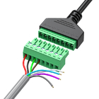 Conector femenino o del varón RJ45 8P8C al cable los 30cm de 8 Pin Screw Terminals Converter Adapter de largo