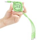 El tipo de carga rápido datos del cable USB de C 5A carga el cordón líquido los 20cm al 100cm extractables del silicón