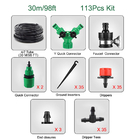 30 Meters Garden Hose Fittings Watering Drip Irrigation System Set Automatic Timer Switch