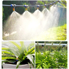Plantas de jardín de cobre amarillo de las regaderas del agua de la boca que riegan la irrigación por goteo Kit Misting Cooling System