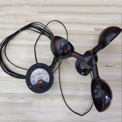 Sensor de velocidad del viento 3 Anemómetro de taza Display automático con medidor autopropulsado para grúa de torre