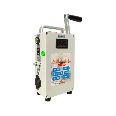 Generador de manivela de mano DC12V 30W Cargador de teléfonos móviles Fuente de alimentación portátil exterior Caja de conexión sin batería
