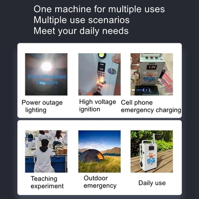 Generador de manivela de mano DC12V 30W Cargador de teléfonos móviles Fuente de alimentación portátil exterior Caja de conexión sin batería