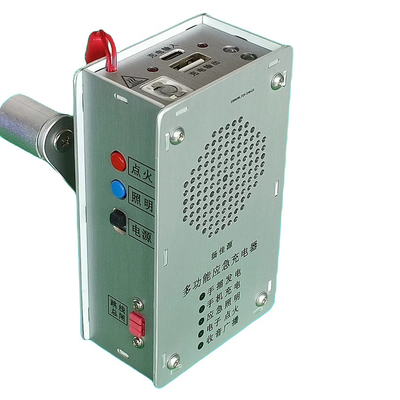 Generador de manivela de mano Power Pack Radio portátil cargador de teléfono celular Iluminación de encendido