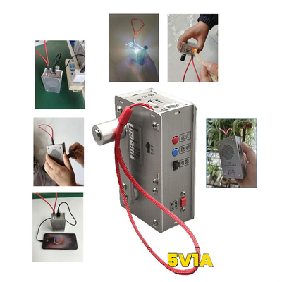 Generador de manivela de mano Power Pack Radio portátil cargador de teléfono celular Iluminación de encendido