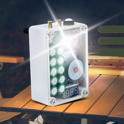USB 5 voltios generador de manivela de mano paquete de emergencia portátil de energía cargador de teléfono iluminación exterior encendido sin batería