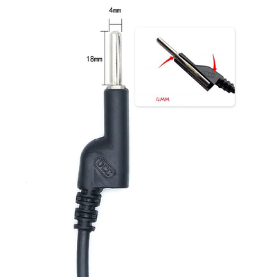 Prueba de energía de 4 mm Plug de plátano Cable multimétrico con cubiertas protectoras Resiste alto voltaje hasta 3 kV