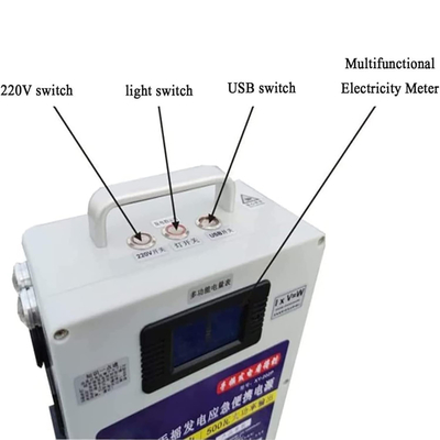 Generador de manivela de mano Generador de cargador Inversor portátil para exteriores 220V 500 Watts Power Pack