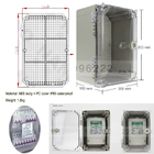 caja plástica al aire libre de la caja de conexiones de la pared del recinto eléctrico impermeable IP65 de 300*200*160m m