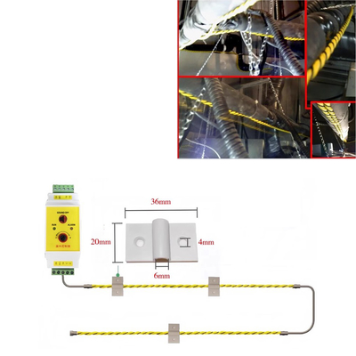 Kit de detección de fugas de agua con cable de detección de fugas de agua de 3 metros Detector de alarma de fugas de agua listo para usar