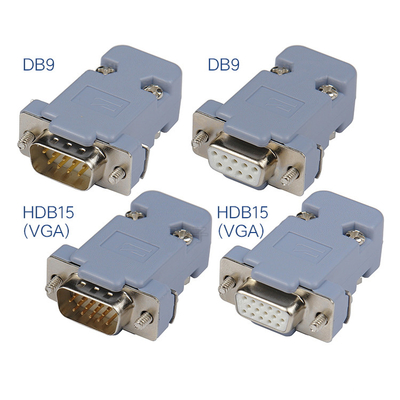 DB9 RS232 9 Pin Adaptador de salida masculino femenino RS485 Conector de terminales de puerto serie