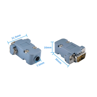 DB9 RS232 9 Pin Adaptador de salida masculino femenino RS485 Conector de terminales de puerto serie