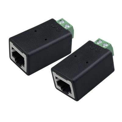 Conector femenino de red RJ45 8P8C a 2 pines RS485 Adaptador de bloques de terminales de tornillo