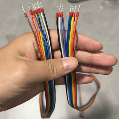 10Pin 20AWG 0.5mm2 Jumper Wire Fork Ferrules terminales de conexión de cable 5 Amperios Corriente 20cm 30cm 50cm 100cm