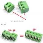 5.08mm Pitch PCB Mounted Screw Terminal Blocks 2P 3P Jointed