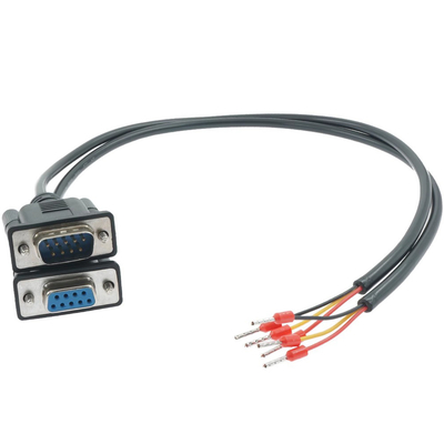 DB9 puerto serial de la tierra del conector hembra RS232 RXD TXD al cable de Exapansion de 3 terminales del perno