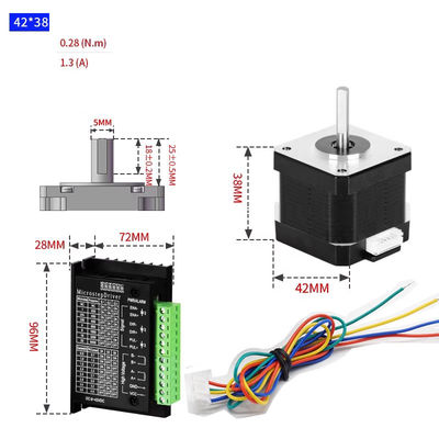 Nema 17 42 mm motor paso a paso TB6600 Kit de conducción para impresoras 3D y máquinas CNC