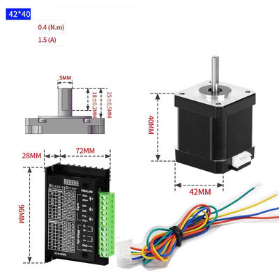 Nema 17 42 mm motor paso a paso TB6600 Kit de conducción para impresoras 3D y máquinas CNC