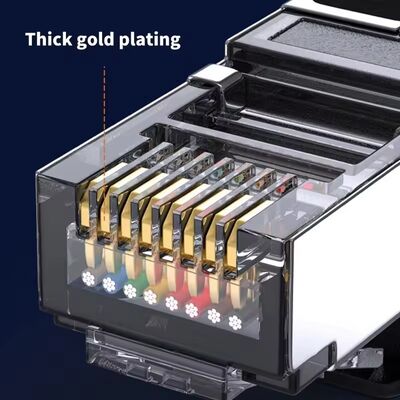 Network RJ45 8P8C Connector to 8 Pin Ferrule Terminals Cable 150cm for RS 232 485 Comunication