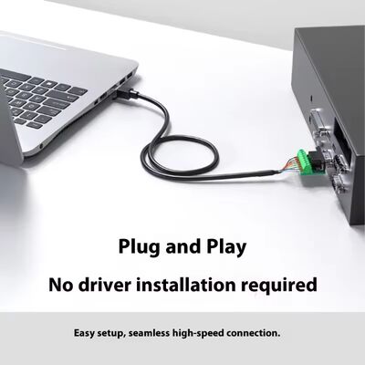 Network RJ45 8P8C Connector to 8 Pin Ferrule Terminals Cable 150cm for RS 232 485 Comunication