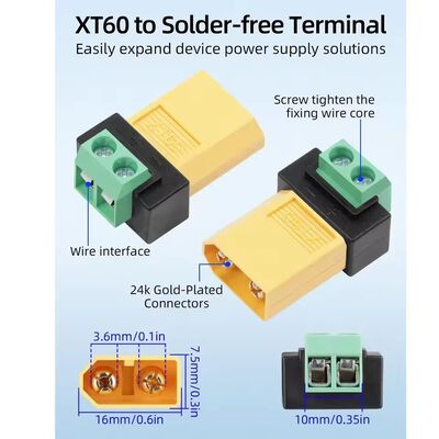 Conector de carga sin soldadura para el cargador de equilibrio FPV de drones
