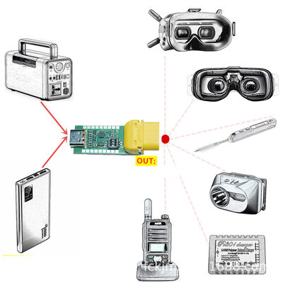 USB-C Power Delivery Trigger Boost Module PD QC Decoy Board USB Type-c to XT60 Female Fast Charger