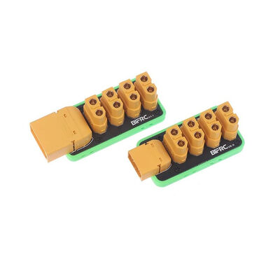 XT60 / XT90 a 4 vías XT60 Enchufe 200A Conexión de cableado de energía Hub de distribución de la tarjeta de escape para el control remoto drones robot de barco