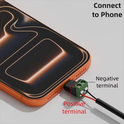 Adaptador USB con terminales de tornillo verdes de 2 pines 5V, tipo C macho, para carga de teléfonos móviles y computadoras