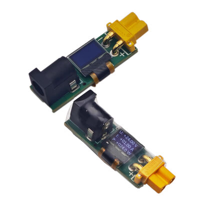 Adaptador DC de 5-30V 10A a XT30 Hembra con Medidor de Potencia Bidireccional, Voltaje de Batería, Corriente y Pantalla LED para Modelos RC