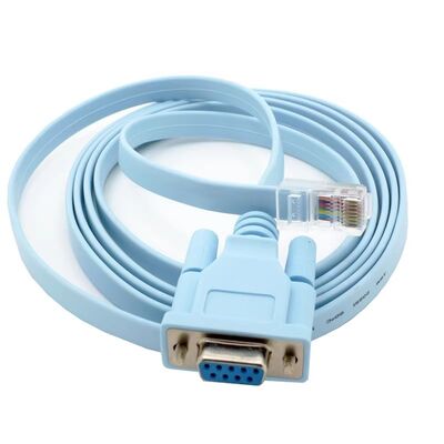 RJ45 a DB9 Cable de consola 1.5m RS232 a RJ45 Cables de consola Compatibles con el enrutador Cisco