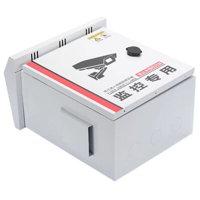 Casilla de acero galvanizado con cámara de videovigilancia con capa de revestimiento