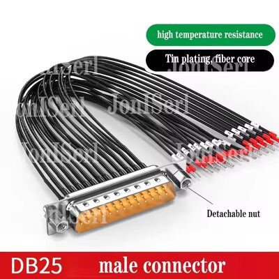 Cable de conector DB15/DB9/DB25 con número de tubo 26AWG 15Pin Puerto de serie de doble cable blindado