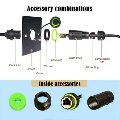 Starlink Gen3 Mini Ethernet Adaptador 25CM Cable de extensión de acoplamiento RJ45 a prueba de agua