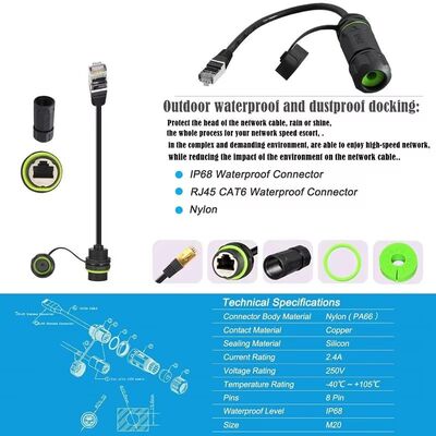 Starlink Gen3 Mini Ethernet Adaptador 25CM Cable de extensión de acoplamiento RJ45 a prueba de agua
