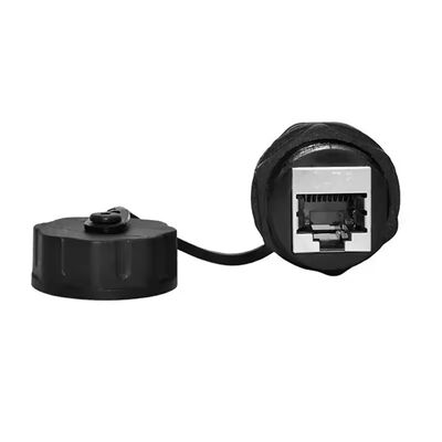 IP68 Conector de red RJ45 resistente al agua, blindaje circular Cat6A RJ45