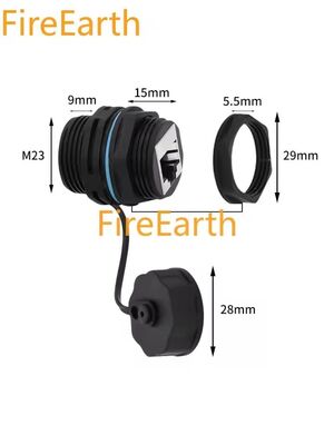 IP68 Conector de red RJ45 resistente al agua, blindaje circular Cat6A RJ45